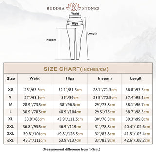 Buddha Gift Ink Painting Mountain Pavilion Print Fitness Leggings Women's Yoga Pants