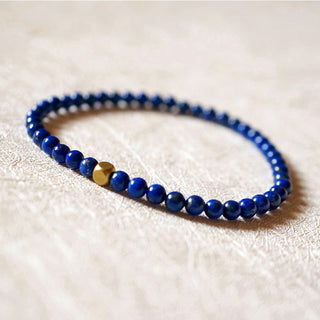 Buddha Gift 4mm Ultra-thin Lazurite Beads Self Care Bracelet