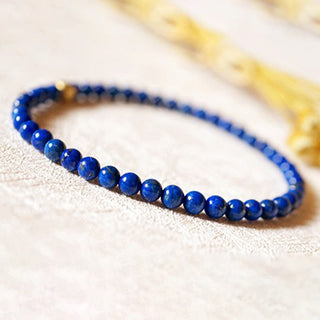 Buddha Gift 4mm Ultra-thin Lazurite Beads Self Care Bracelet