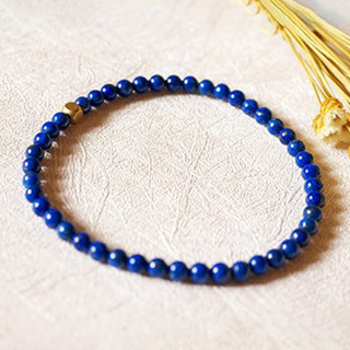 Buddha Gift 4mm Ultra-thin Lazurite Beads Self Care Bracelet