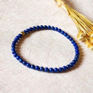 Buddha Gift 4mm Ultra-thin Lazurite Beads Self Care Bracelet