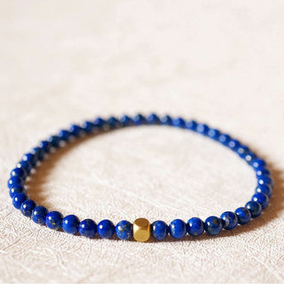 Buddha Gift 4mm Ultra-thin Lazurite Beads Self Care Bracelet
