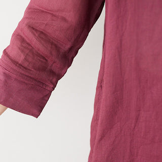 Buddha Gift 2Pcs Three Quarter Sleeve Shirt Top Pants Meditation Zen Tai Chi Cotton Linen Clothing Women's Set