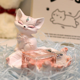 Buddha Gift Nine Tailed Fox Luck Resin Storage Ornaments Home Decoration