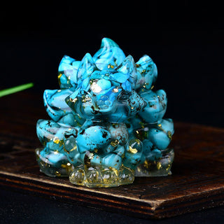 Buddha Gift Natural Various Crystal Strawberry Quartz Amethyst Nine Tailed Fox Protection Home Decoration