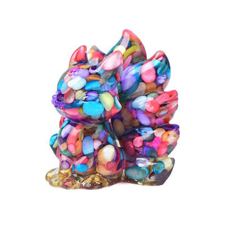 Buddha Gift Natural Various Crystal Strawberry Quartz Amethyst Nine Tailed Fox Protection Home Decoration