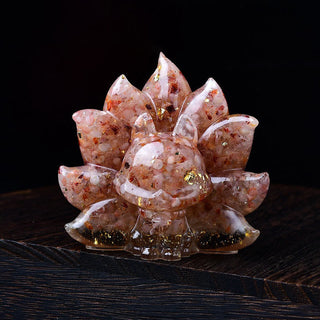 Buddha Gift Small Various Stone Pink Crystal Citrine Amethyst Nine Tailed Fox Warmth Home Decoration