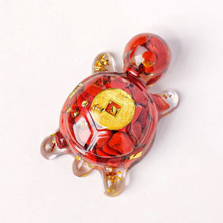 Buddha Gift Small Various Crystal Green Aventurine Amethyst Turtle Copper Coins Luck Home Decoration