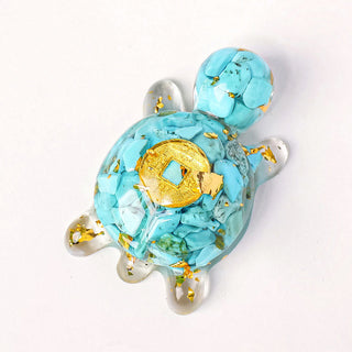 Buddha Gift Small Various Crystal Green Aventurine Amethyst Turtle Copper Coins Luck Home Decoration