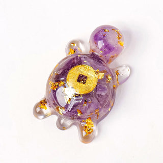 Buddha Gift Small Various Crystal Green Aventurine Amethyst Turtle Copper Coins Luck Home Decoration