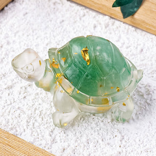 Buddha Gift Various Stone Citrine Green Aventurine Amethyst Mini Turtle Prosperity Home Decoration