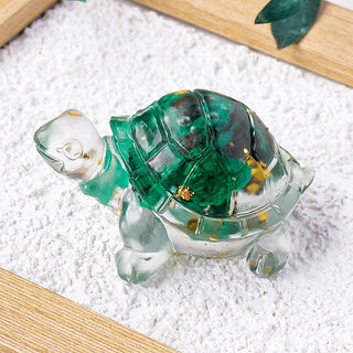 Buddha Gift Various Stone Citrine Green Aventurine Amethyst Mini Turtle Prosperity Home Decoration