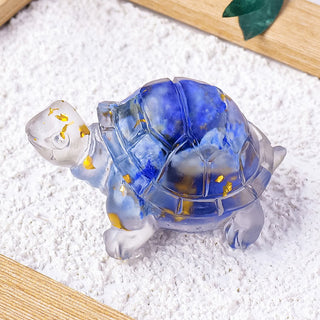 Buddha Gift Various Stone Citrine Green Aventurine Amethyst Mini Turtle Prosperity Home Decoration