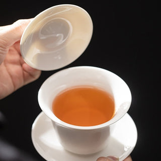 Buddha Gift Thangka Dragon Buddhas Dunhuang Ceramic Gaiwan Sancai Kung Fu Tea Cup And Saucer With Lid Gift Box 180ml