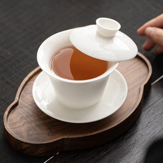 Buddha Gift Thangka Dragon Buddhas Dunhuang Ceramic Gaiwan Sancai Kung Fu Tea Cup And Saucer With Lid Gift Box 180ml