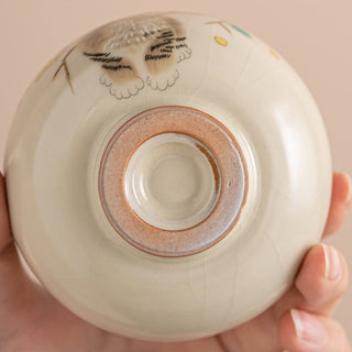 Buddha Gift Cute Cat Yellow Flowers Rabbit Teacup Kung Fu Tea Cup