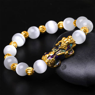 Buddha Gift Cat Eye Color Change PiXiu Support Bracelet