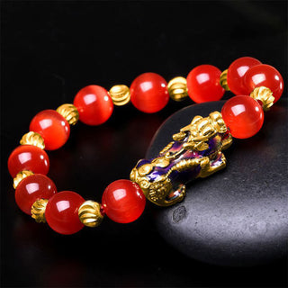 Buddha Gift Cat Eye Color Change PiXiu Support Bracelet