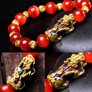 Buddha Gift Cat Eye Color Change PiXiu Support Bracelet