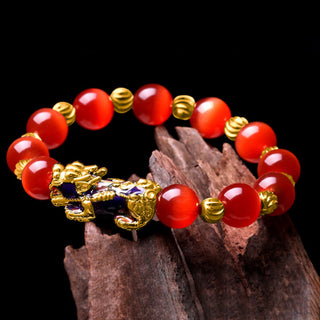 Buddha Gift Cat Eye Color Change PiXiu Support Bracelet