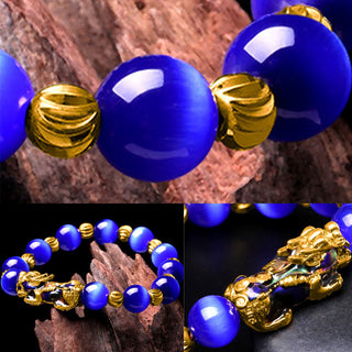 Buddha Gift Cat Eye Color Change PiXiu Support Bracelet