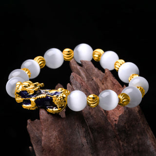 Buddha Gift Cat Eye Color Change PiXiu Support Bracelet