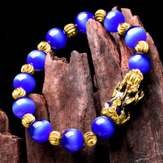 Buddha Gift Cat Eye Color Change PiXiu Support Bracelet