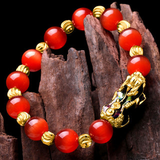Buddha Gift Cat Eye Color Change PiXiu Support Bracelet