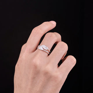 Buddha Gift Copper Leaf Wealth Adjustable Ring