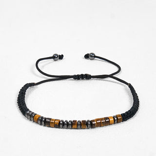 Buddha Gift 3Pcs Tiger Eye Lava Rock Protection Bracelet Set