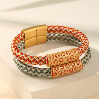 Buddha Gift Tibetan Hot Wheels Various Colors Rope Diamond Knot Luck Buckle Bracelet