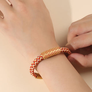 Buddha Gift Tibetan Hot Wheels Various Colors Rope Diamond Knot Luck Buckle Bracelet