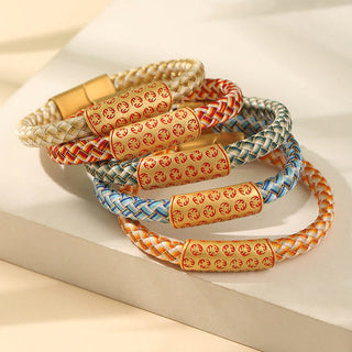 Buddha Gift Tibetan Hot Wheels Various Colors Rope Diamond Knot Luck Buckle Bracelet