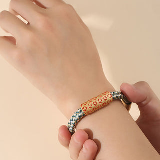 Buddha Gift Tibetan Hot Wheels Various Colors Rope Diamond Knot Luck Buckle Bracelet