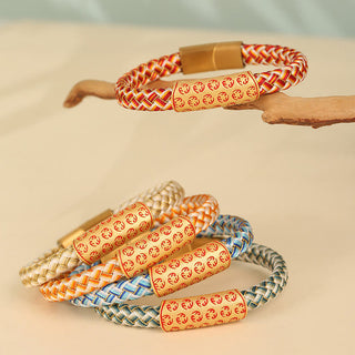 Buddha Gift Tibetan Hot Wheels Various Colors Rope Diamond Knot Luck Buckle Bracelet