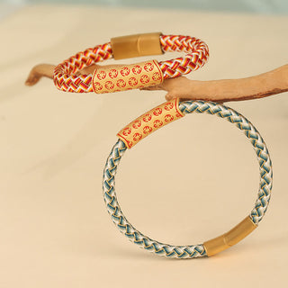 Buddha Gift Tibetan Hot Wheels Various Colors Rope Diamond Knot Luck Buckle Bracelet