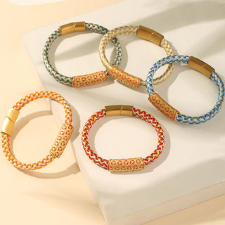 Buddha Gift Tibetan Hot Wheels Various Colors Rope Diamond Knot Luck Buckle Bracelet