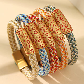 Buddha Gift Tibetan Hot Wheels Various Colors Rope Diamond Knot Luck Buckle Bracelet