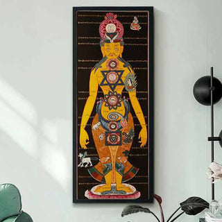 Buddha Gift Tibetan Thangka Painting Healing Handmade Decoration(Random Style)