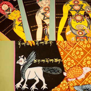 Buddha Gift Tibetan Thangka Painting Healing Handmade Decoration(Random Style)