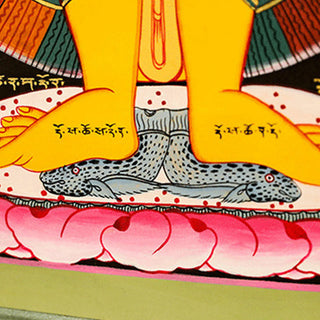 Buddha Gift Tibetan Thangka Painting Healing Handmade Decoration(Random Style)