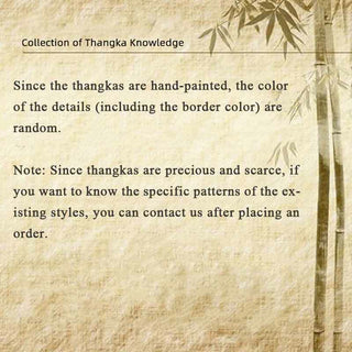 Buddha Gift Tibetan Thangka Painting Om Mani Padme Hum Scripture Handmade Decoration(Random Style)