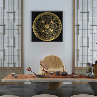 Buddha Gift Tibetan Thangka Painting Om Mani Padme Hum Scripture Handmade Decoration(Random Style)