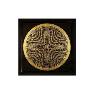 Buddha Gift Tibetan Thangka Painting Om Mani Padme Hum Dragon Phoenix Scripture Handmade Decoration(Random Style)