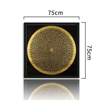 Buddha Gift Tibetan Thangka Painting Om Mani Padme Hum Dragon Phoenix Scripture Handmade Decoration(Random Style)