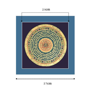 Buddha Gift Tibetan Thangka Painting Six True Words Scripture Handmade Decoration Blind Box(Random Style)