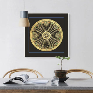 Buddha Gift Tibetan Thangka Painting Six True Words Scripture Handmade Decoration Blind Box(Random Style)