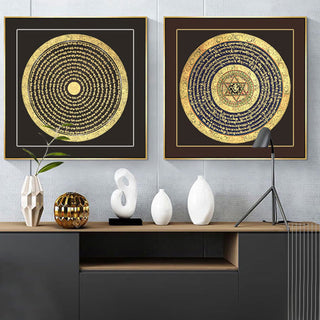 Buddha Gift Tibetan Thangka Painting Six True Words Scripture Handmade Decoration Blind Box(Random Style)