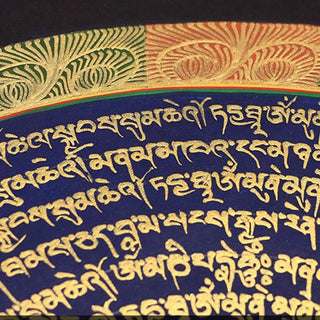 Buddha Gift Tibetan Thangka Painting Six True Words Scripture Handmade Decoration Blind Box(Random Style)