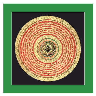 Buddha Gift Tibetan Thangka Painting Six True Words Scripture Handmade Decoration Blind Box(Random Style)